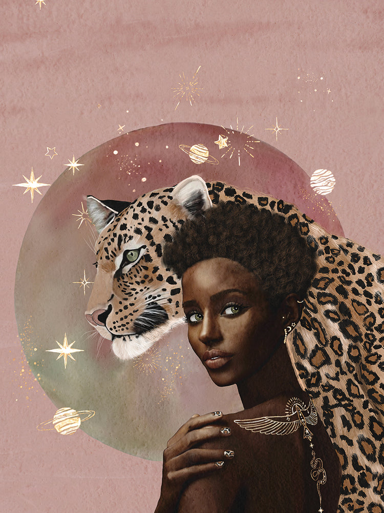 Leopard in the stars