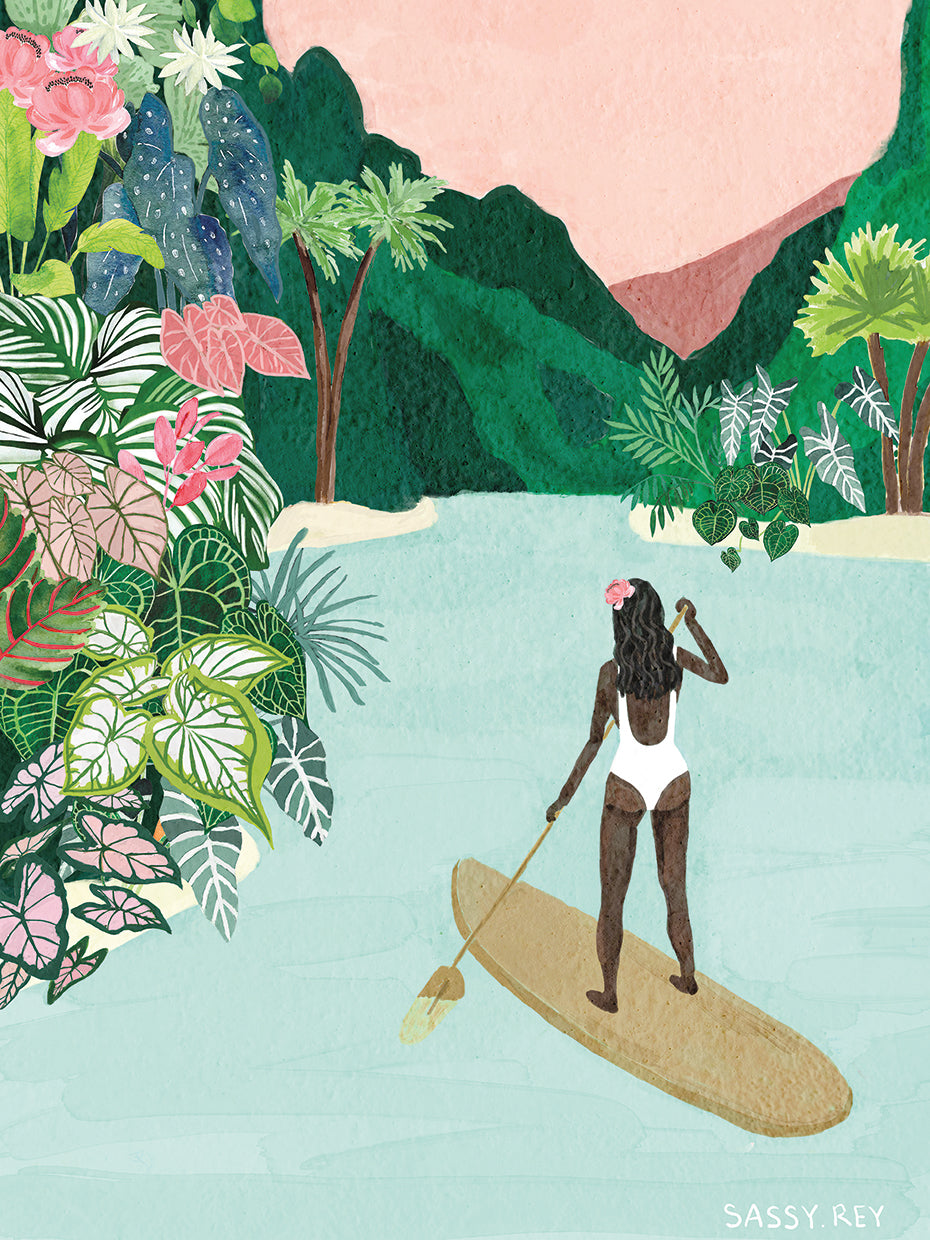 Paddle Boarding in the tropics