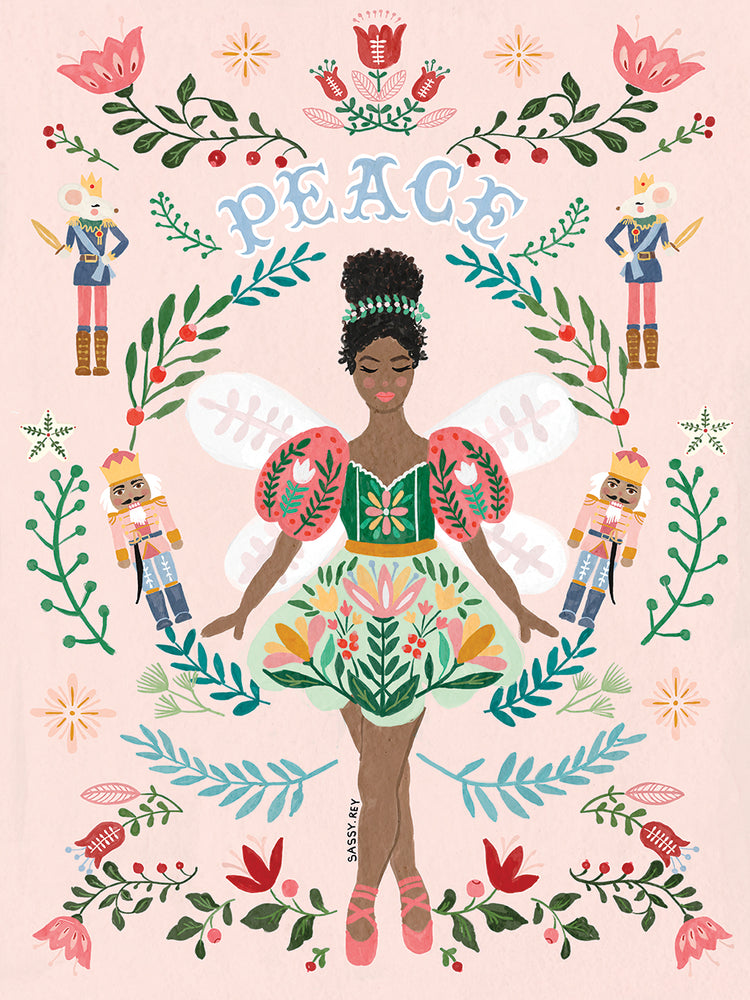 Peace nutcracker Christmas fairy