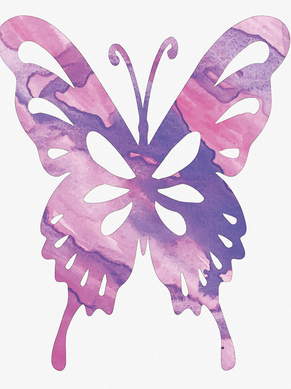 Butterfly purple striated