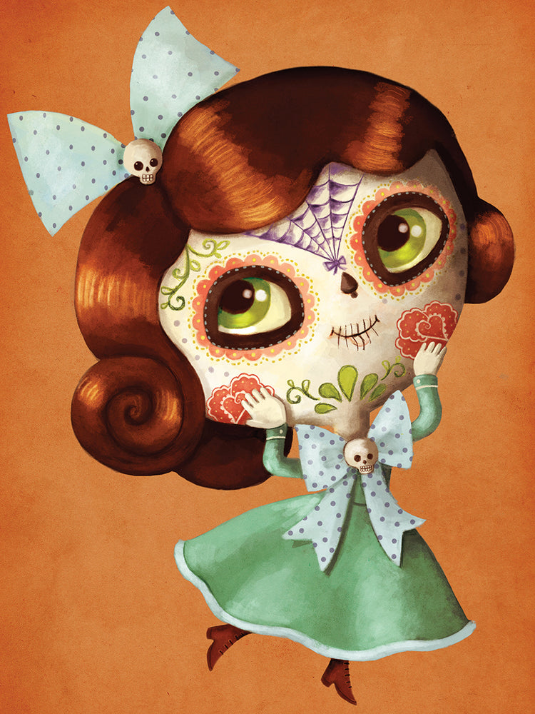 Dia De Los Muertos Retro Doll Lily