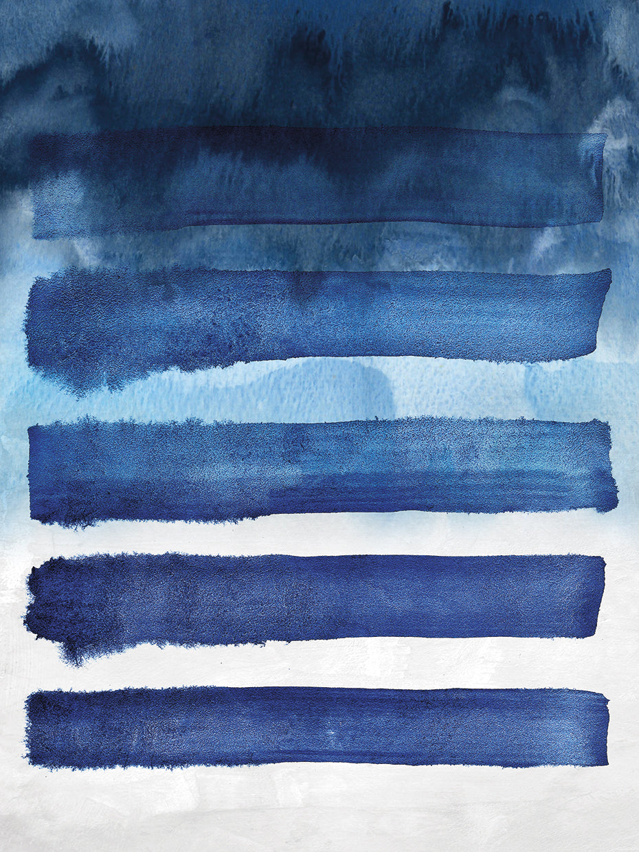 Watercolor Blue Bar