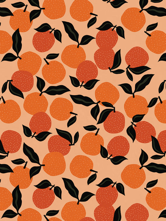 Seamless Citrus Pattern _ Oranges