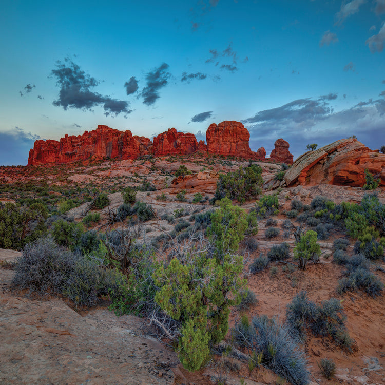A Utah Rock And Glow Sunset