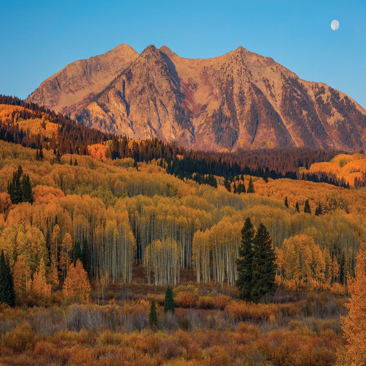 Autumn Sunrise Over East Beckwith Mountain 1