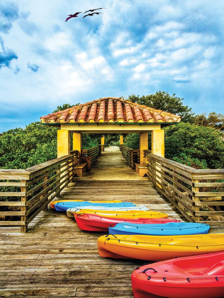 Kayaks on the Docks