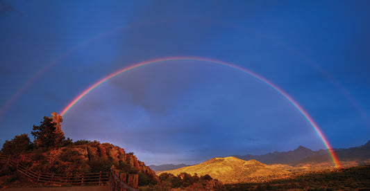 Double Rainbow Over Mount Sneffels 2 Canvas Print