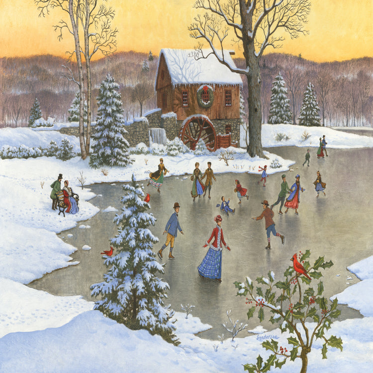 Skating At The Mill Pond