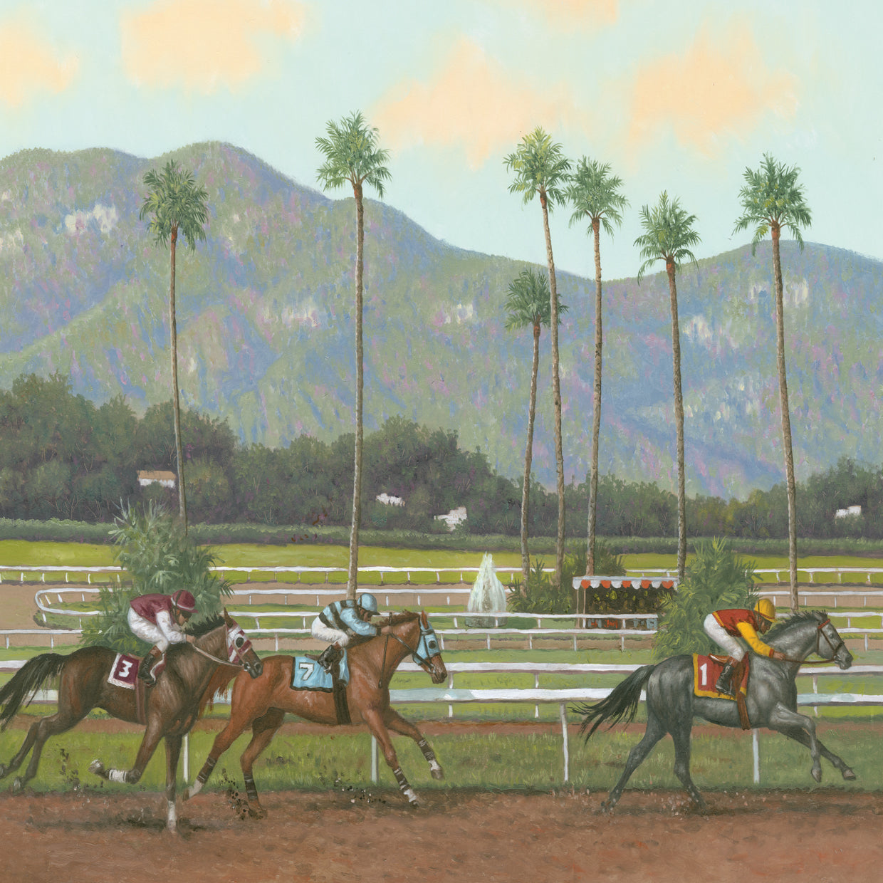 Thoroughbred Horses Racing