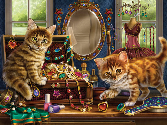 Kittens with Jewelry Box