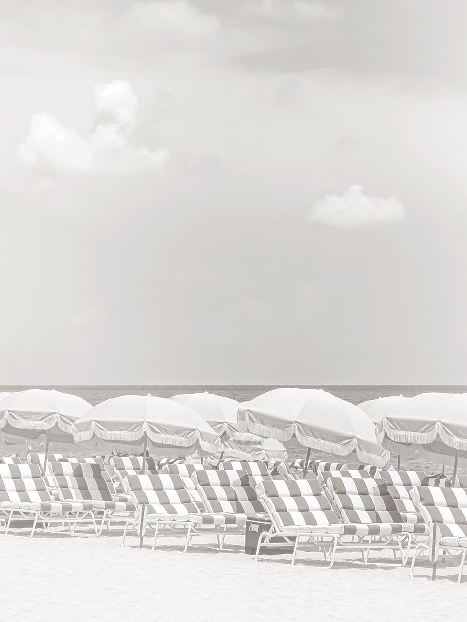 Retro beach scene
