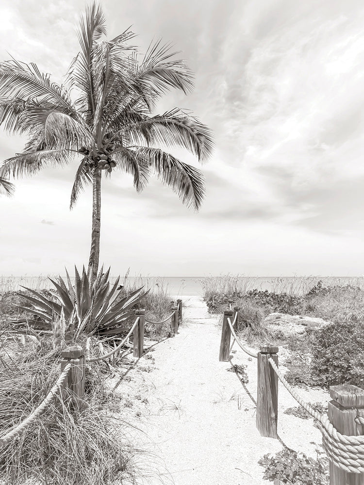 Retro path to the beach
