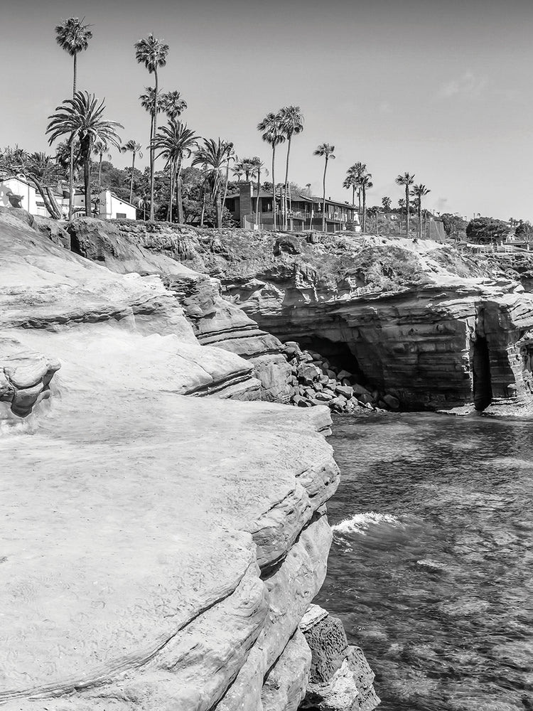 SAN DIEGO Sunset Cliffs Coastline | Monochrome