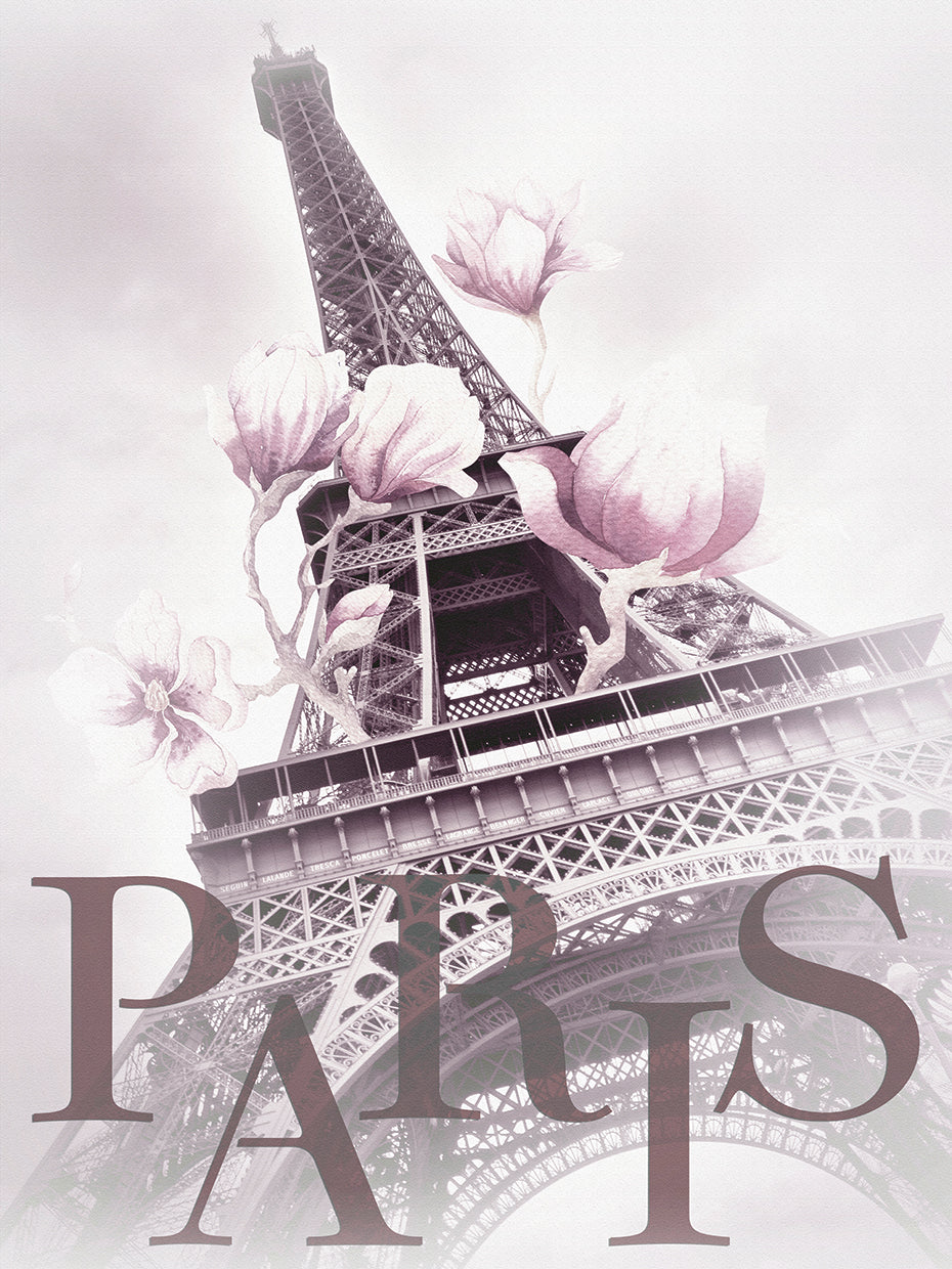 PARIS Magnolia Eiffel Tower - pink