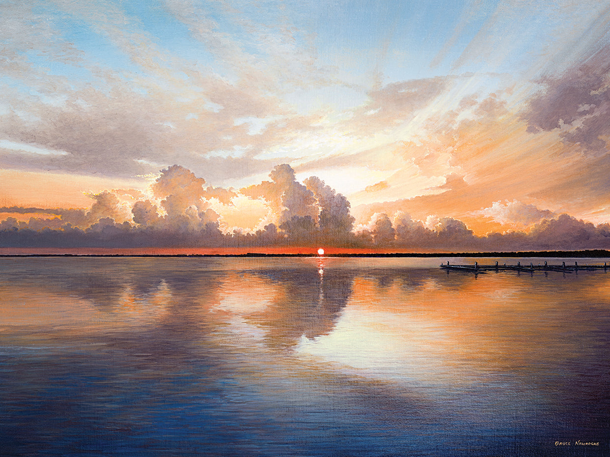 Sunset Over Lake