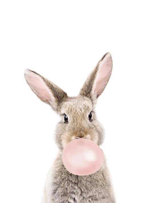 Bubble gum bunny Canvas Print