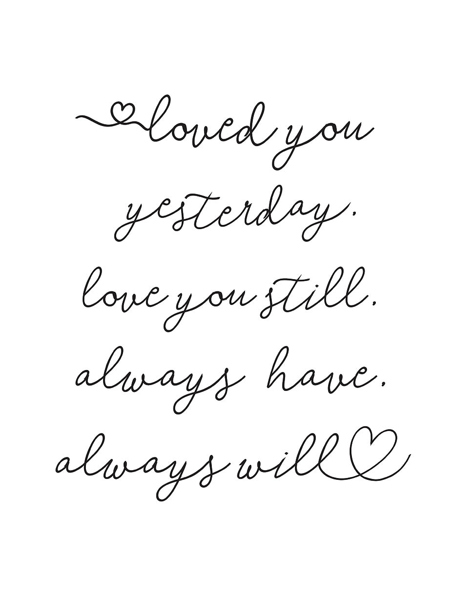 Love you