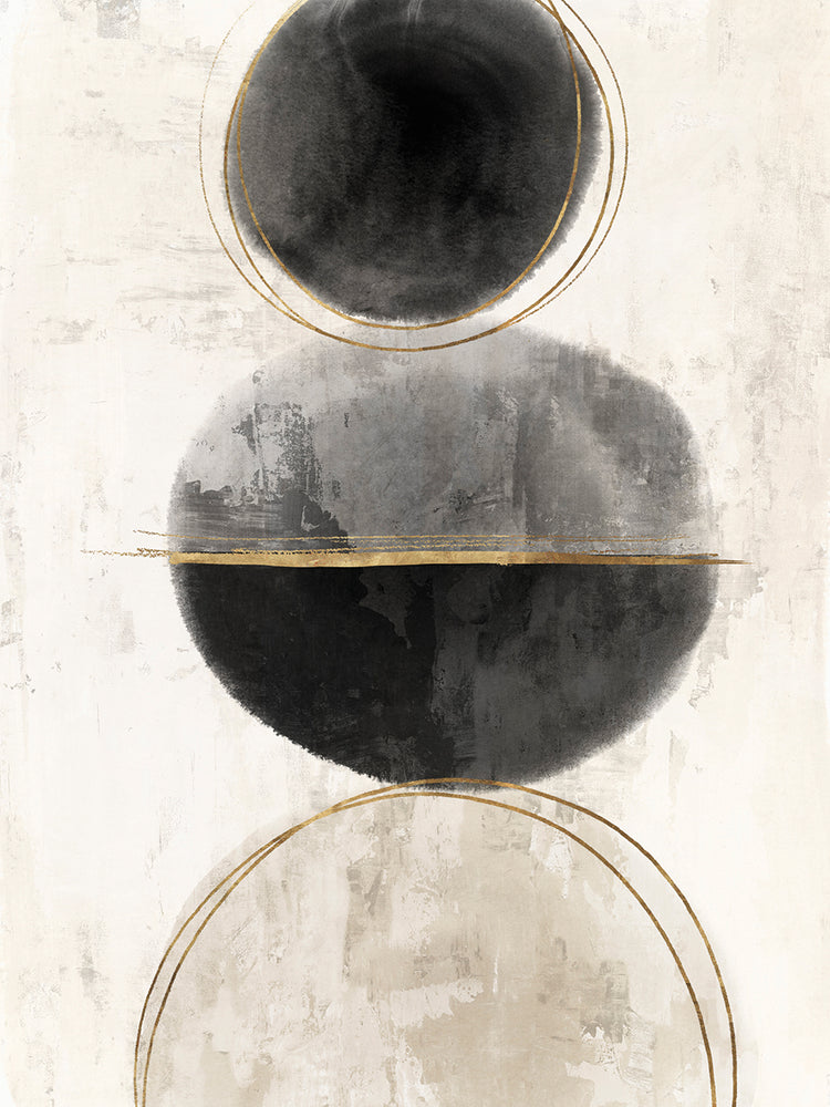 Black & Gold Abstract I