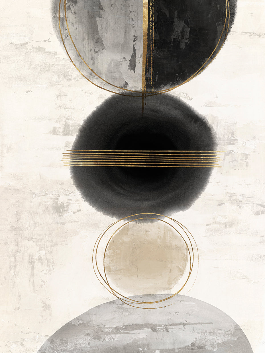 Black & Gold Abstract II