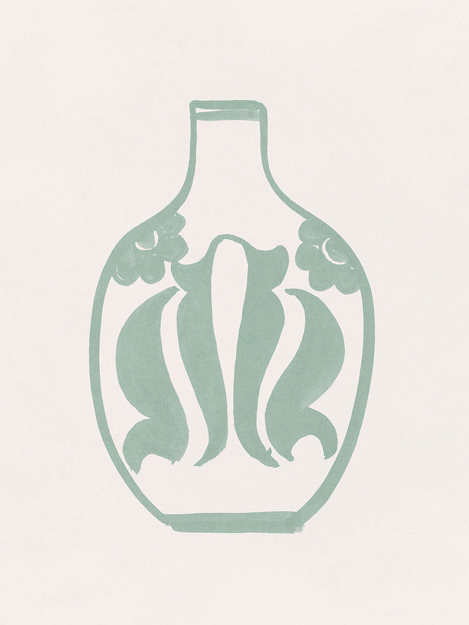 Green Vase I