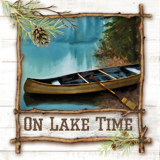 On Lake Time Canvas Print