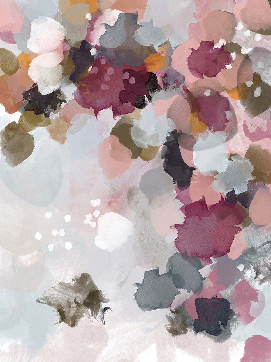 Fall Leaves Watercolor Abstract