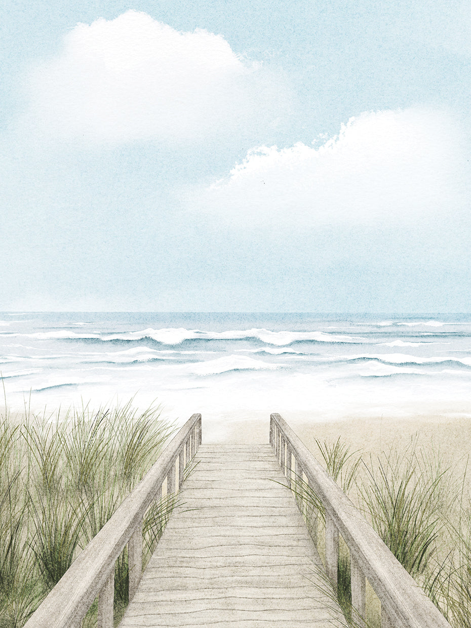 Wooden Path To The Beach