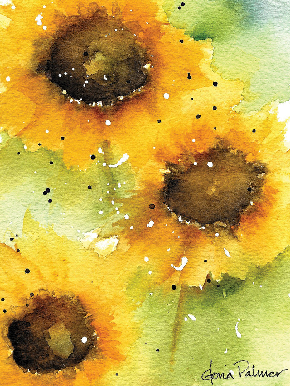 Sunflower trio