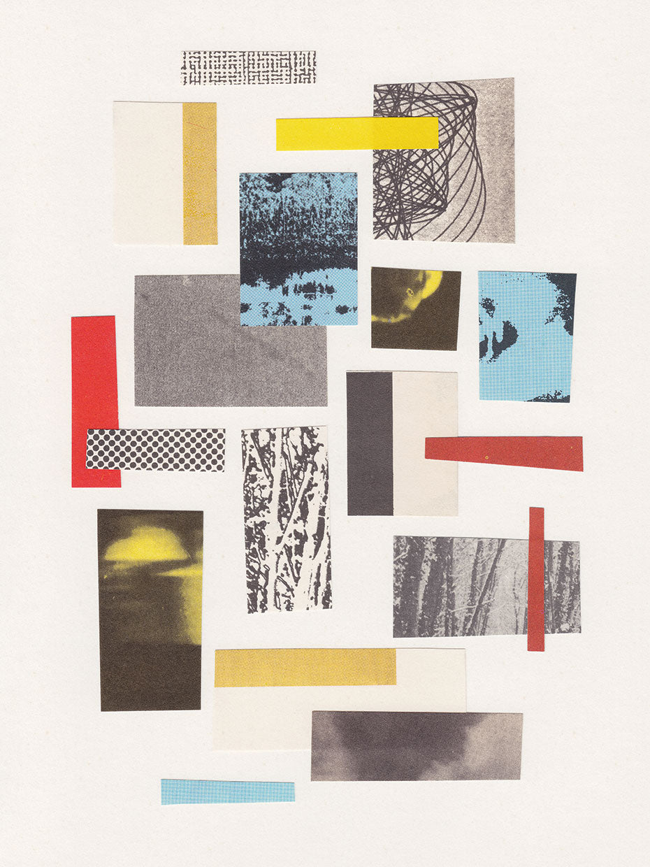 Abstract Geometric Paper Collage