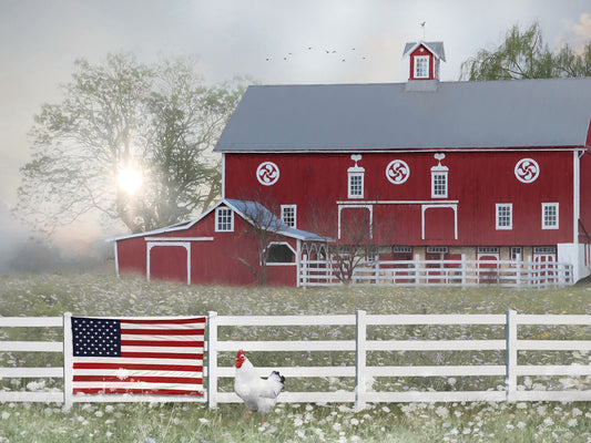 Patriotic Farm Canvas Print