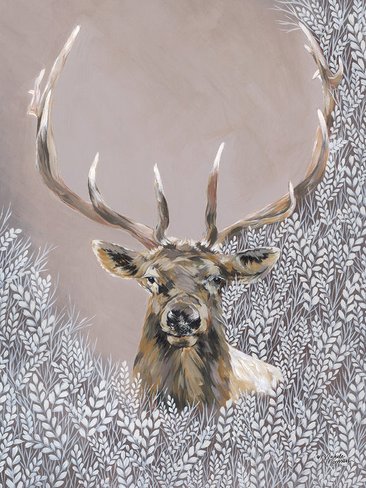 Evander the Winter Elk Canvas Print