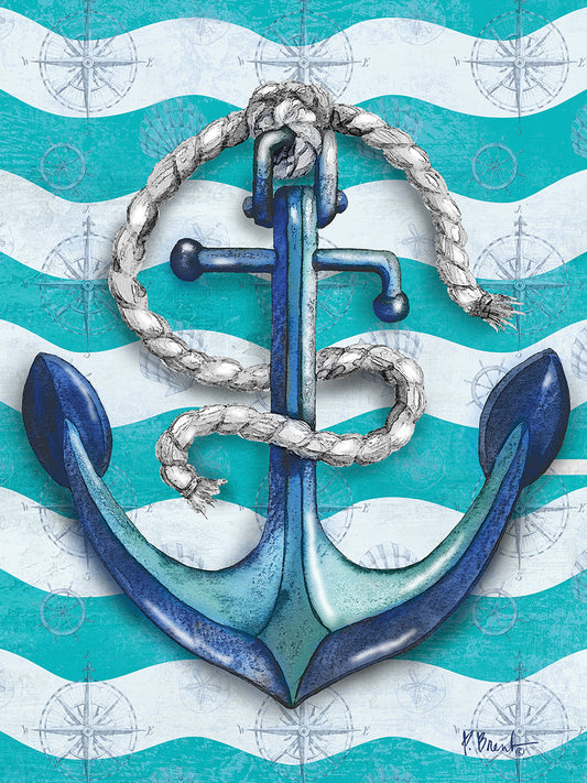 Anchor Wave Vertical – Teal