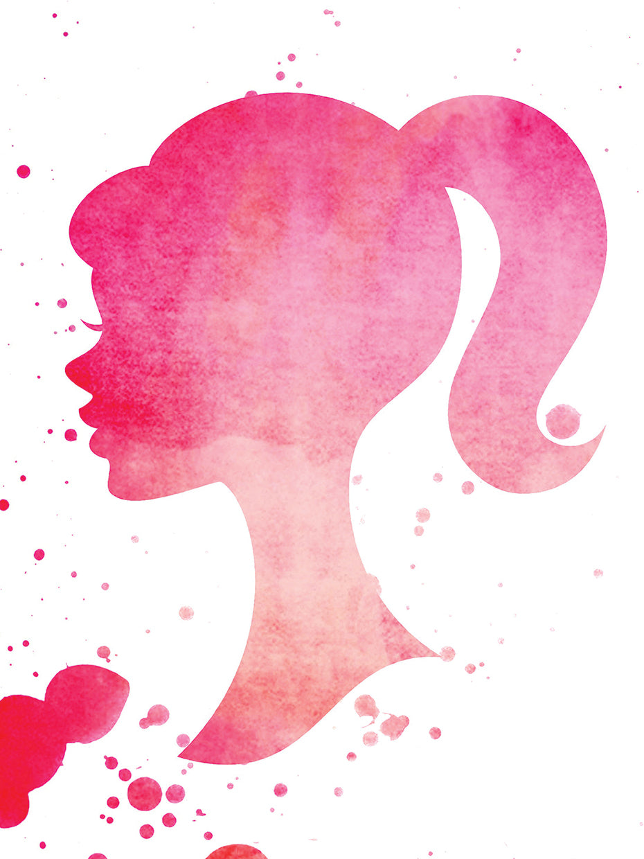Pink on Pink Doll Silhouette Pony Tail