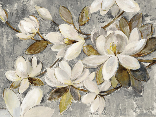 Magnolia Simplicity Neutral Gray Canvas Print