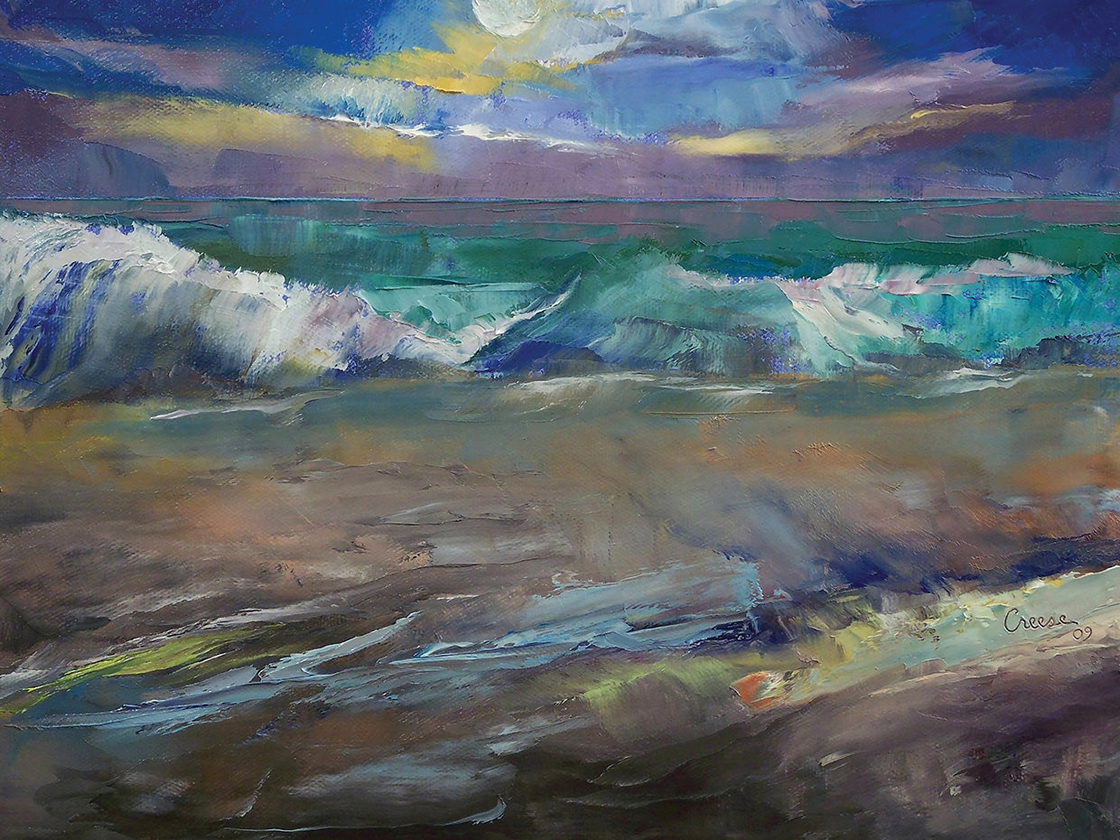 Moonlit Waves