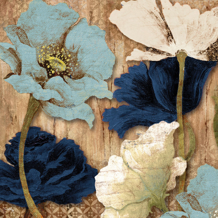 Blue Joyful Poppies II