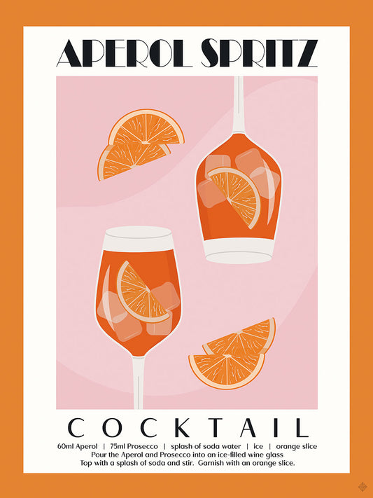 Cocktail Hour Aperol Spritz Canvas Print