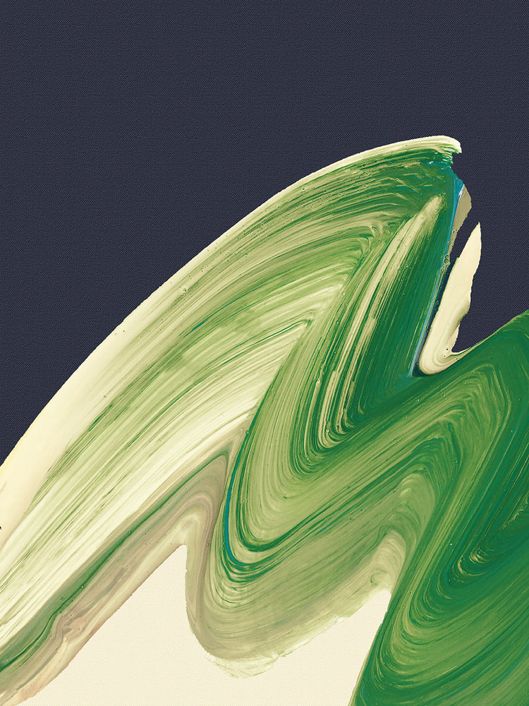 Brush Stroke Green Vertical