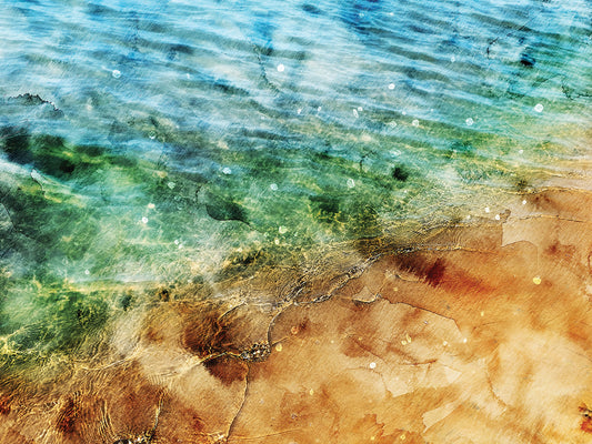 Nautical Water Sand 5 Canvas Print
