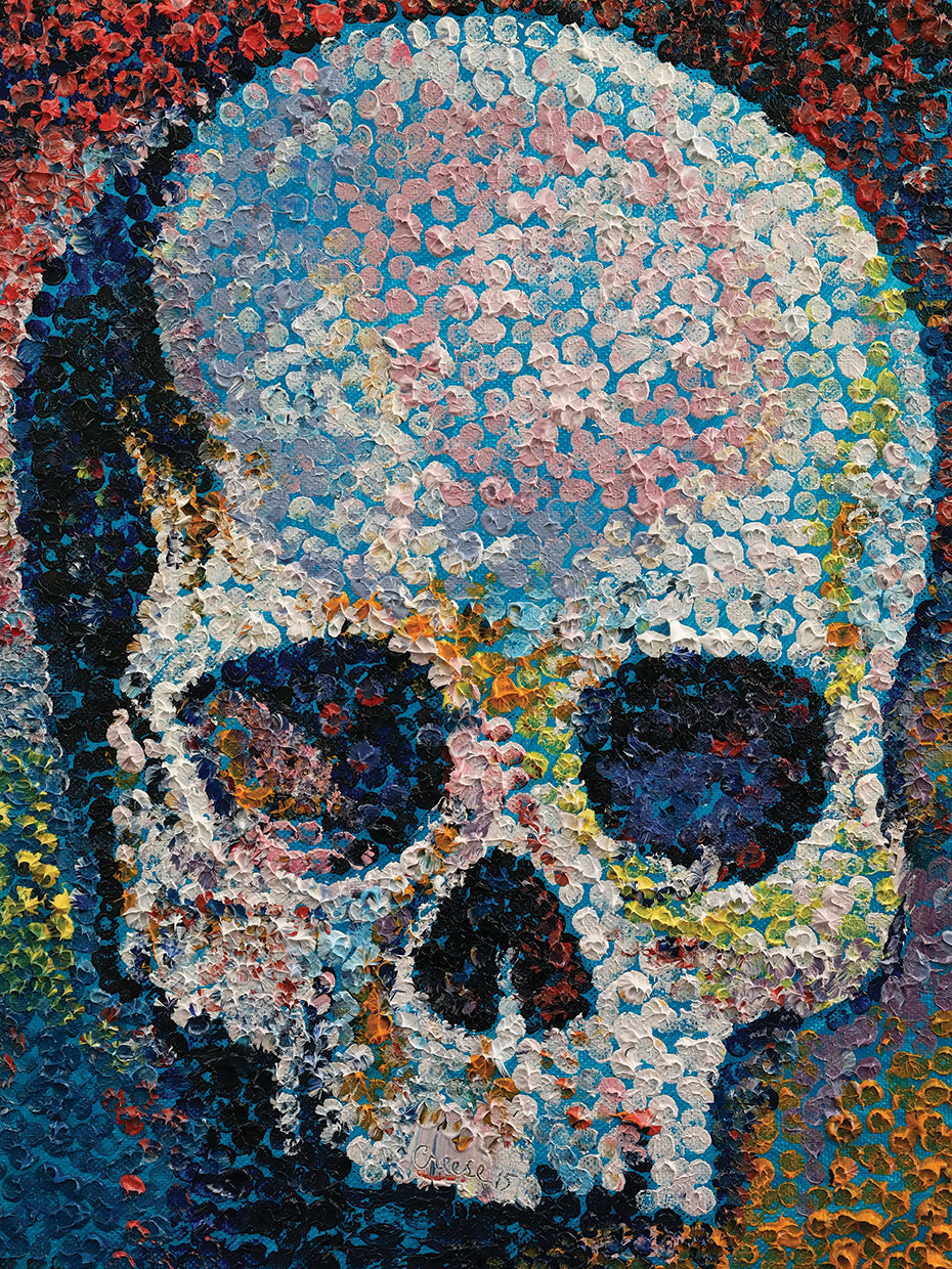 Pointillism Skull