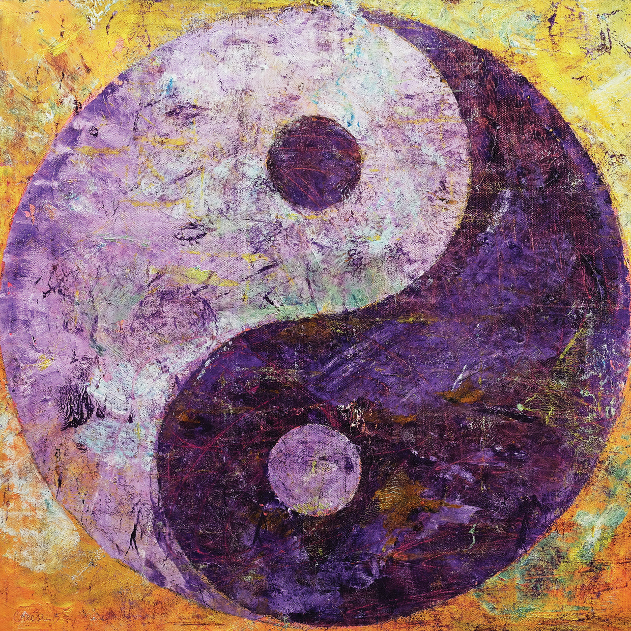 Purple Yin Yang