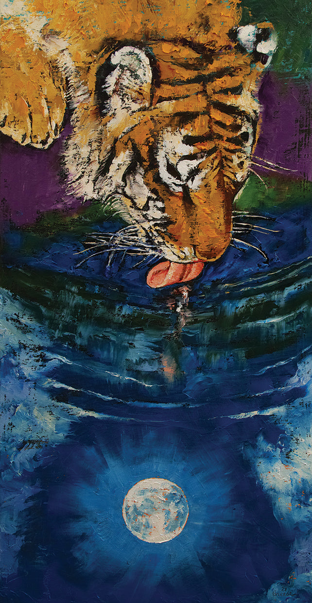 tiger-drinking-from-the-moon-michael-creese