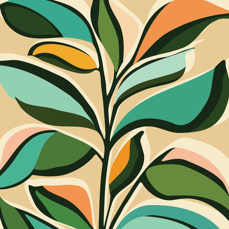 Earthy Rustic Botanical square