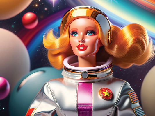 Astronaut Adventure Doll 4 Canvas Print