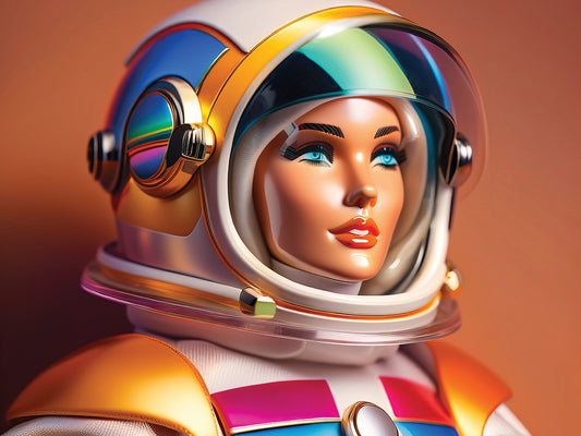 Astronaut Adventure Doll 5 Canvas Print