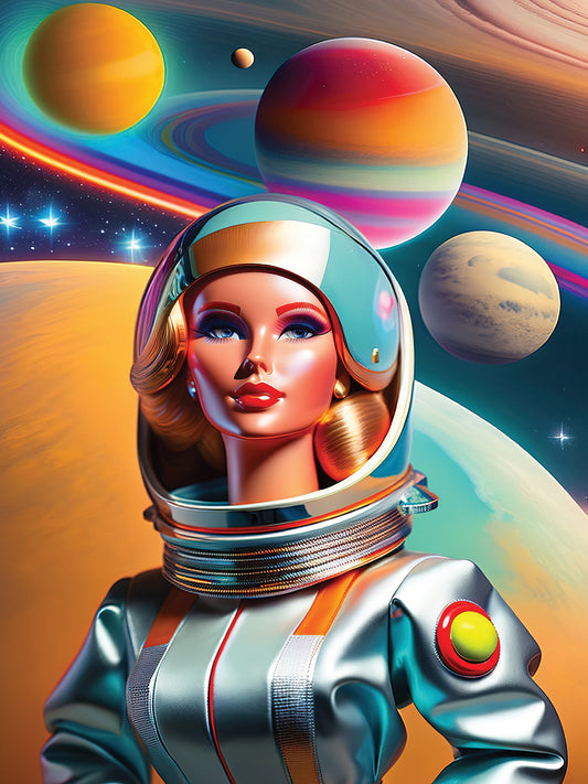 Astronaut Adventure Doll 6 Canvas Print