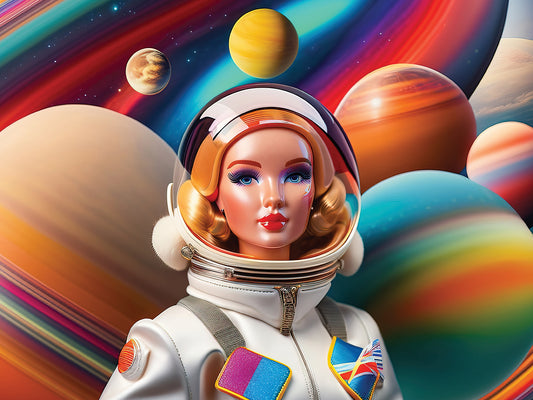 Astronaut Adventure Doll 9 Canvas Print