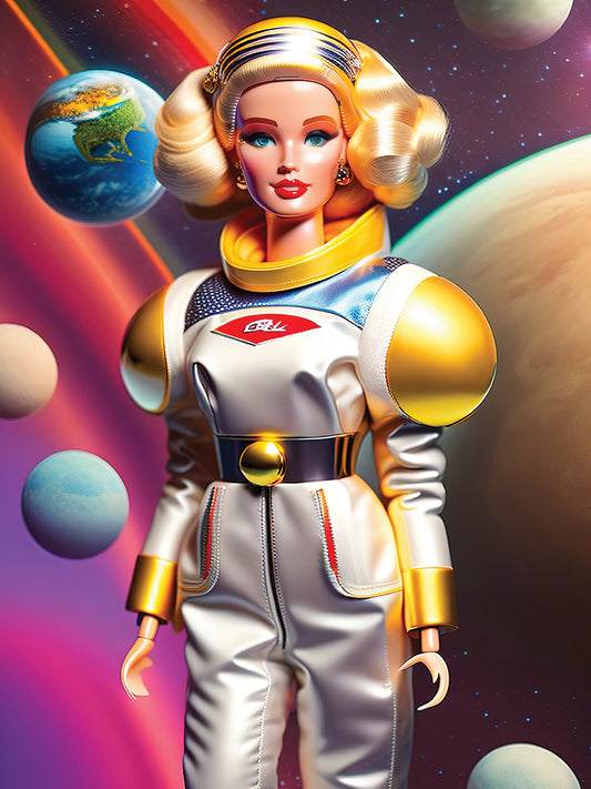 Astronaut Adventure Doll 14 Canvas Print