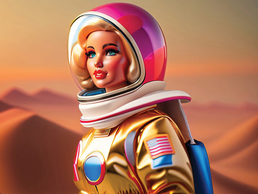 Astronaut Adventure Doll 15 Canvas Print