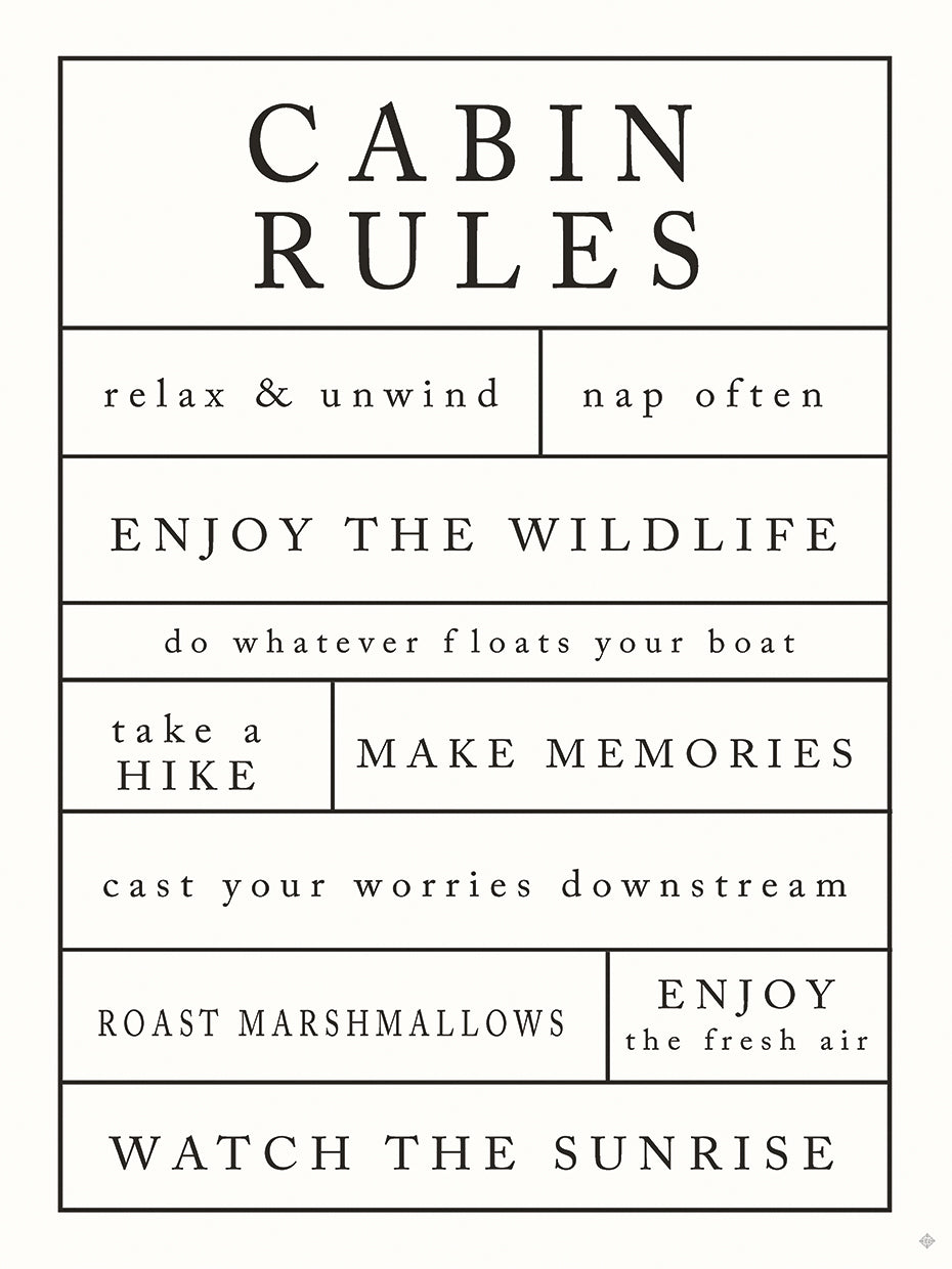 Cabin Rules